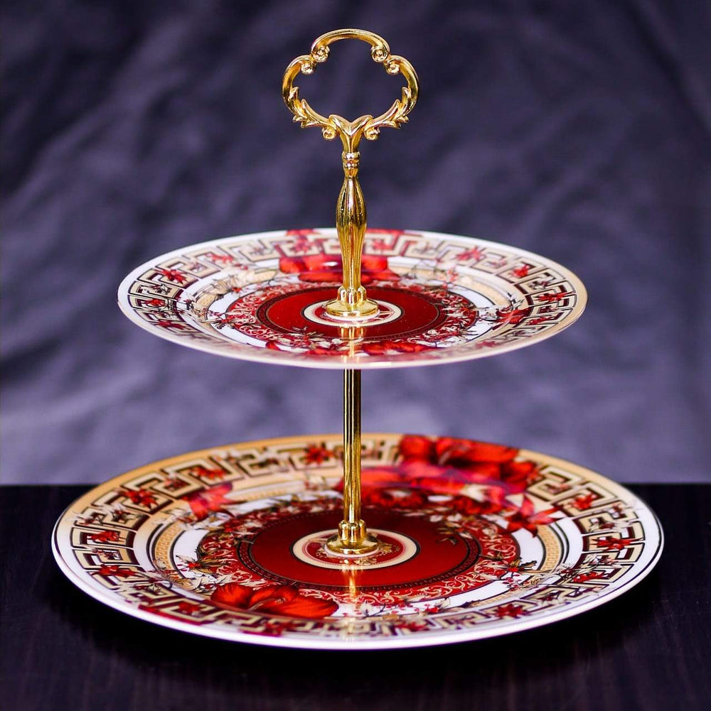 DISH CAKE ROYAL BISTRO 2TIRE K105-2-209 Default Title - MamasJan Crockery