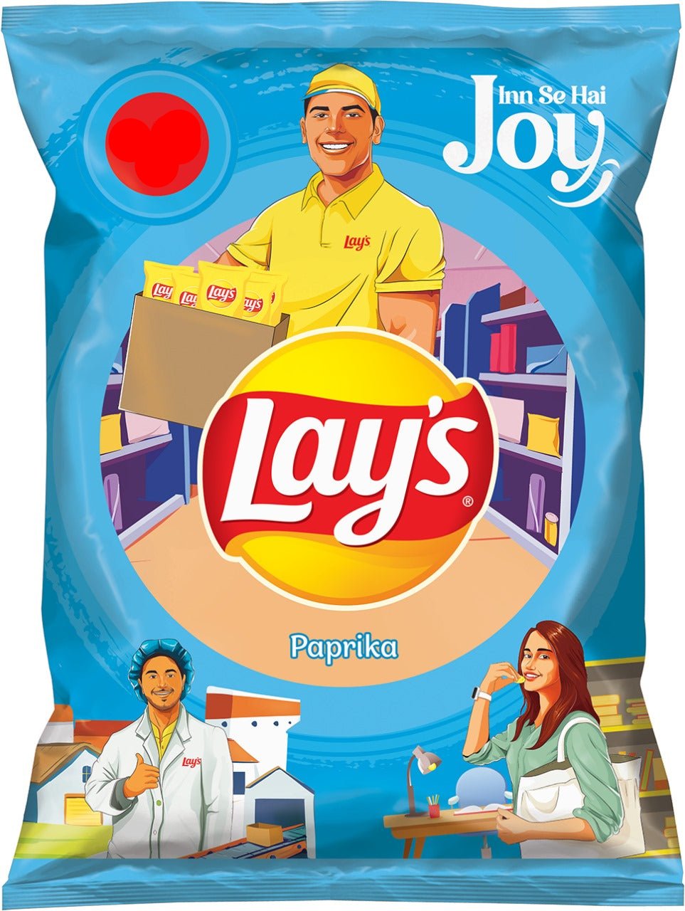 LAYS CHIPS PAPRIKA 44 GM Default Title - MamasJan Grocery