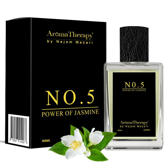 No. 5 Natural Jasmine Infused  Perfume  -  for a Luxurious Escape into Floral Serenity