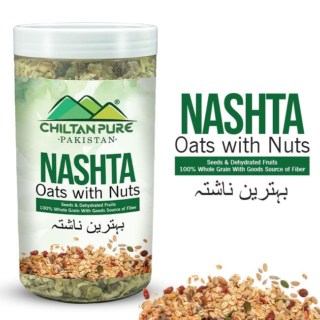 Nashta Oats with Nuts - Fuel Your Day with a Nutritious Nutty and Crunchy Bite