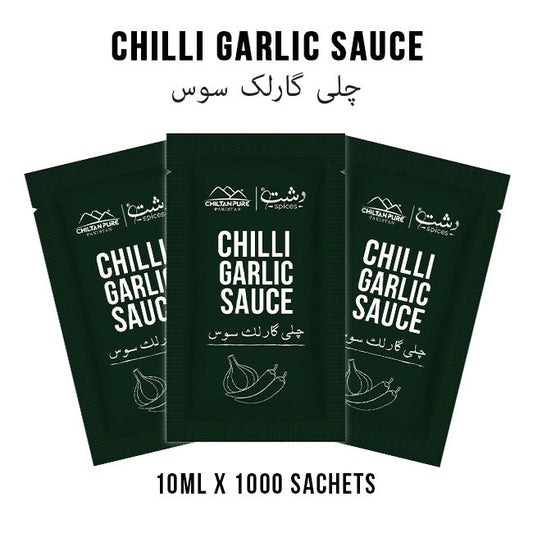 Chilli Garlic Sauce Sachets / (10ml x 1000 Sachets)
