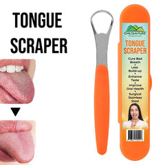 Tongue Scraper - Cure Bed Breath Less Build Up Enhance Taste