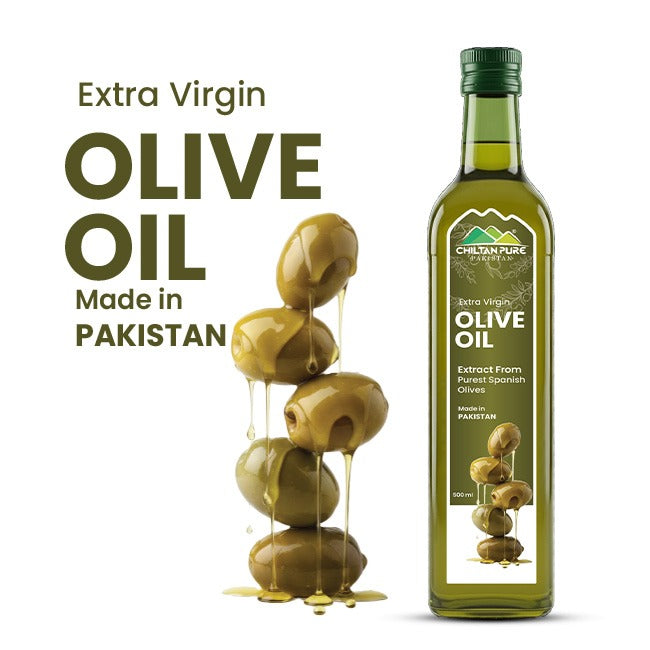 Extra Virgin Olive Oil / ایکسٹرا ورجن زیتون آئل / Glass BOttle 500ml