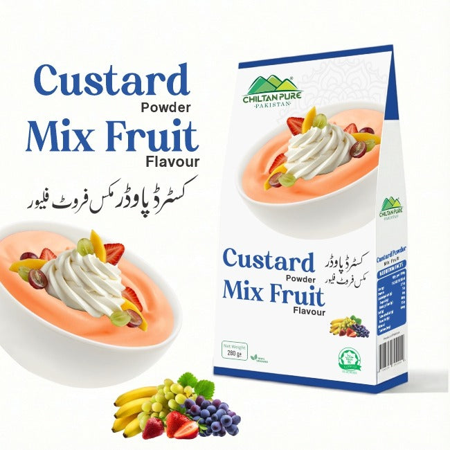 Custard Powder Mix Fruit / کسٹرڈ پاؤڈر مکس فروٹ / Weight 285gm±