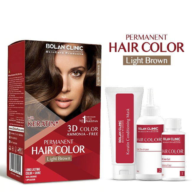 Light Brown Hair Colour / Dye / Ammonia free hair Colour Dye