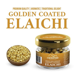 Golden Coated Elaichi / گولڈن کوٹڈ الائچی / Golden Coated Cardamom