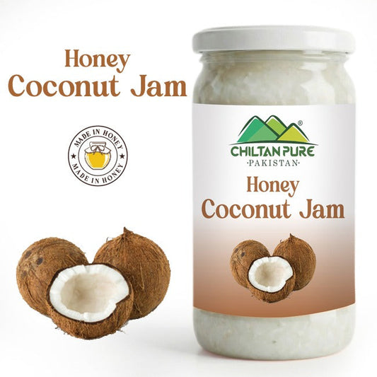 Coconut Jam (Made in Honey) / ناریل جام / Glass packaging / 630gm