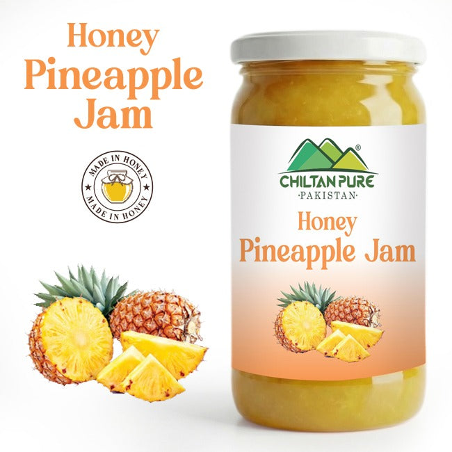 Pineapple Jam (Made in Honey) / انناس جام / Glass packaging / 630gm