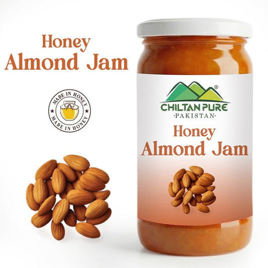 Almond Jam (Made in Honey) / بادام جام / Glass packaging / 630gm