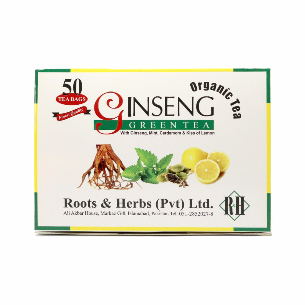 GINSENG ORGANIC GREEN 50 TEA BAG 76 GM Default Title - MamasJan Grocery