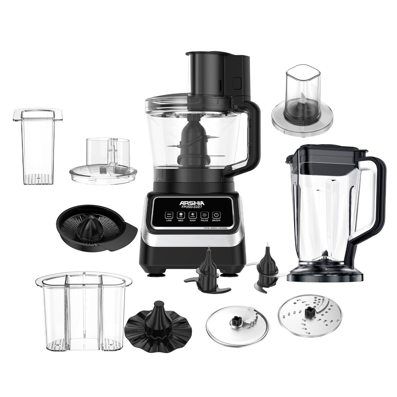 ARSHIA FOOD PROCESSOR FP050/3327BS Default Title - MamasJan Electronics