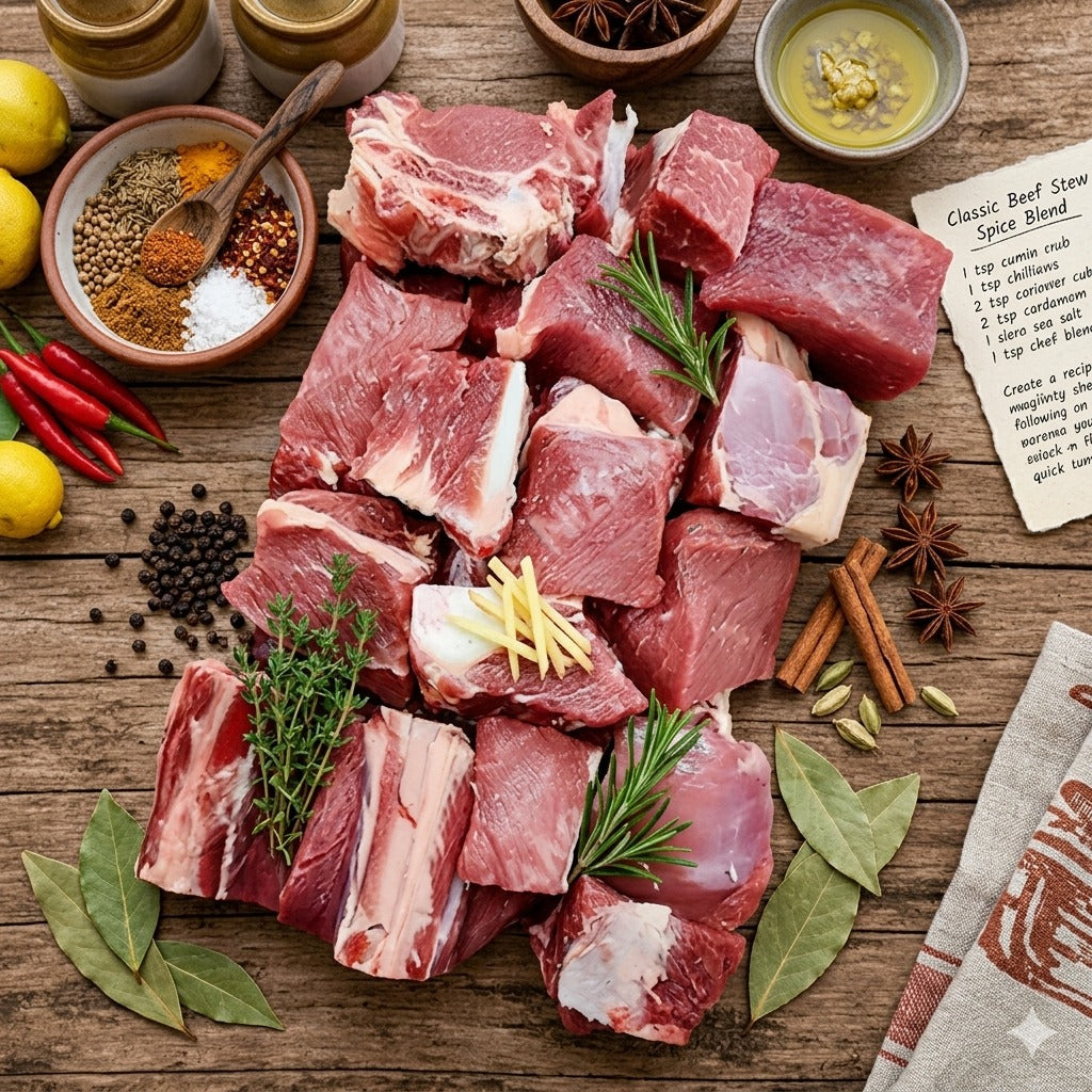 Veal Mix with Bone 1 KG (Rawalpindi Only) Default Title - MamasJan MEAT