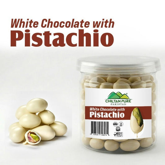 White Chocolate with Pistachio / سفید چاکلیٹ پستہ کے ساتھ / Safed Chocolate Pista Ke Sath