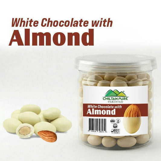 White Chocolate with Almond / سفید چاکلیٹ بادام کے ساتھ / Safed Chocolate Badam Ke Sath