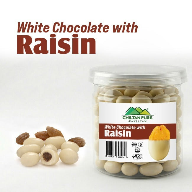 White Chocolate with Raisin / کشمش کے ساتھ سفید چاکلیٹ