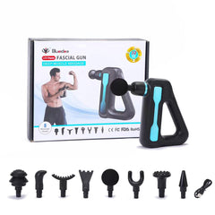 Blueidea Bld 888 Triangle Fascial Gun With 32 Speed Levels Lcd Touch Display And 8 Pro Massage Heads For Deep Muscle Recovery - The Healthcare Shop Pakistan