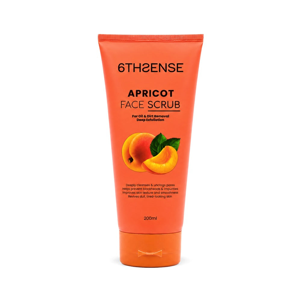 6TH SENSE APRICOT FACE SCRUB 200 ML Default Title - MamasJan skincare