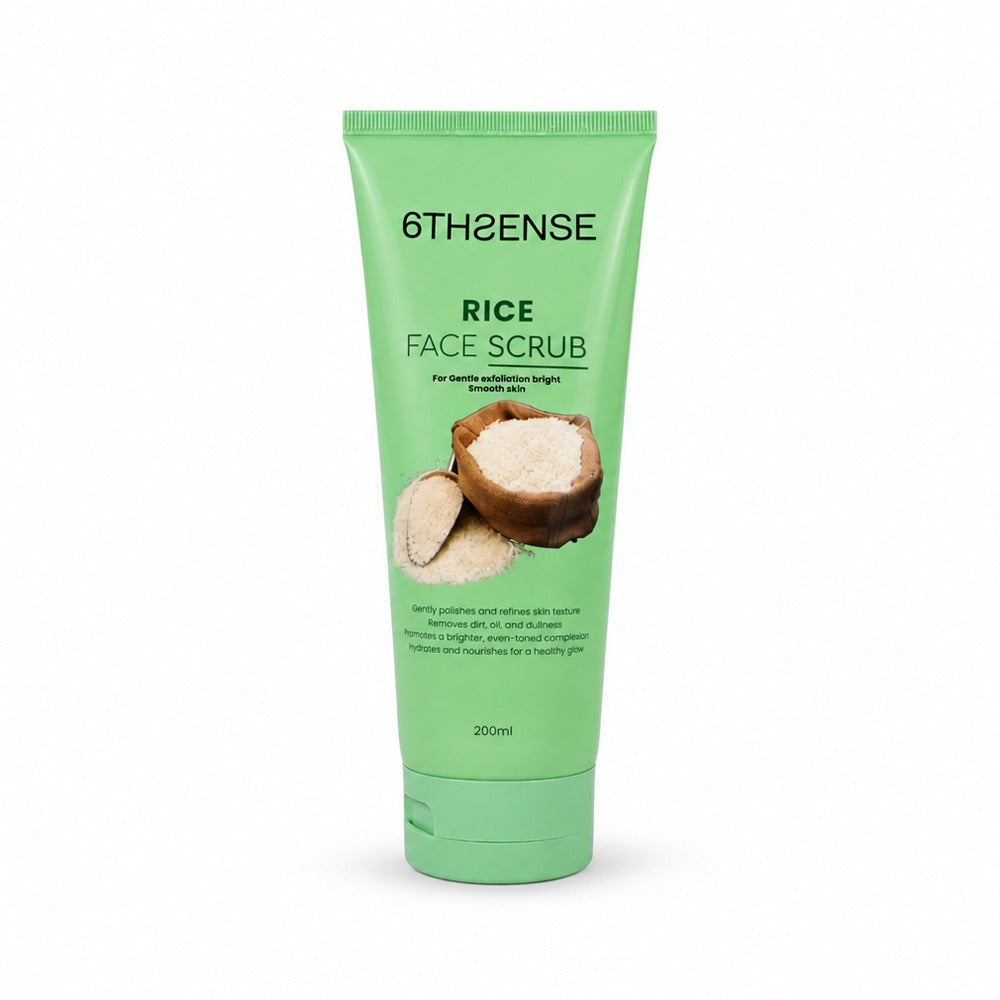 6TH SENSE RICE FACE SCRUB 200 ML Default Title - MamasJan skincare