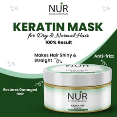 Keratin Hair Mask for Dry Hair – Enhance the texture, Reduce hair breakage and damage & Hydrating Hair Treatment