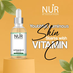 Nur Vitamin C Serum- Brightens Skin, Anti – Aging, Fades Pigmentation, Lightens Complexion, Protects Skin from Environmental & Sun Damage