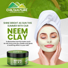 Neem Clay – Works wonder as an Amazing Toner – Extract All the Impurities, Reduce Acne, Scars & pigmentation (100% Organic)