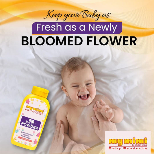 Baby & Kids Powder - Long Lasting Bloomy Freshness, Skin-Friendly, Prevents Rashes & Allergies