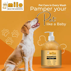 Milo Pet Shampoo – Anti-Dandruff, Gently Cleanse Hair, Avoid Shedding & Prevent Infections 500ml