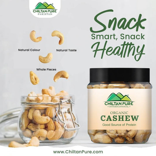 Cashew Nuts – Promotes weight loss, Improves heart health, rich in fiber & protein, contains variety of vitamins & minerals – 100% pure organic