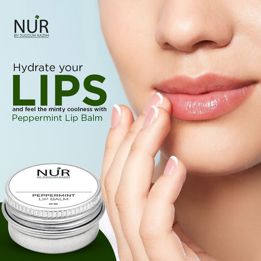 Peppermint Lip Balm – Lighten Lips, Hydrates Dry & Chapped Lips, Restores Natural Lip Color & Improves Lip Texture & Gloss