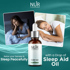 Sleep Aid Oil – Blended with Different Essential Oils, Calming, Relaxing & Soothing Effect & Good for Peaceful Sleep