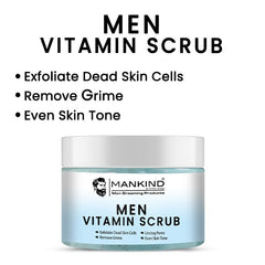 Men Vitamin Scrub – Exfoliates Dead Skin Cells, Remove Grime, Unclog Pores & Promotes Better Shave 100ml