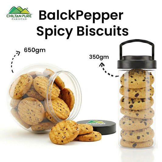 Black Pepper Spicy Biscuit Cookies / Made With Organic Desi Butter, Bakery Biscuit