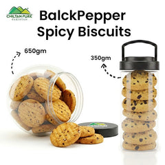 Black Pepper Spicy Biscuit Cookies / Made With Organic Desi Butter, Bakery Biscuit