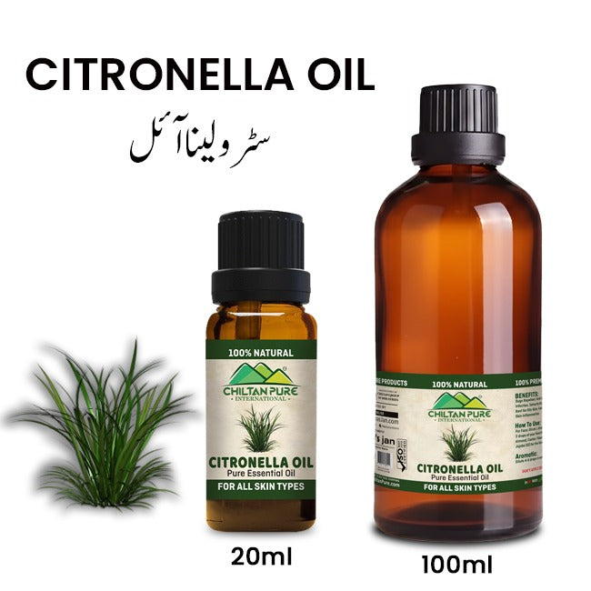 Citronella Essential Oil – Reduce Hair & Skin Dryness [ترنجیل]