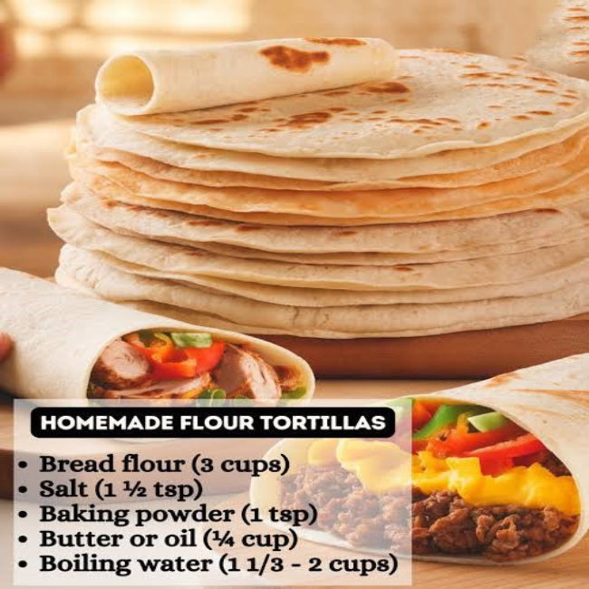 Flour Tortilla Mix / فلور ٹارٹیلا مکس / Gross Weight 500gm±