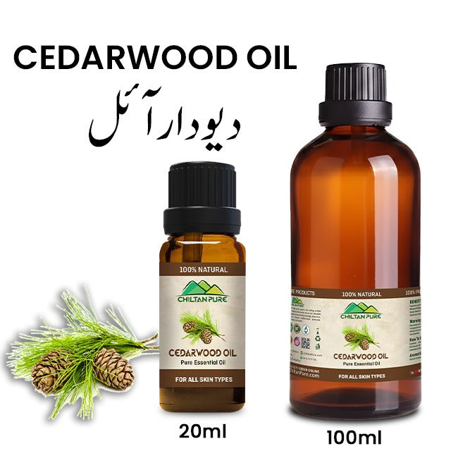 Cedarwood Essential Oil – Combats Hair Loss, Tightens Muscles, Natural Sedative & Antiseptic
