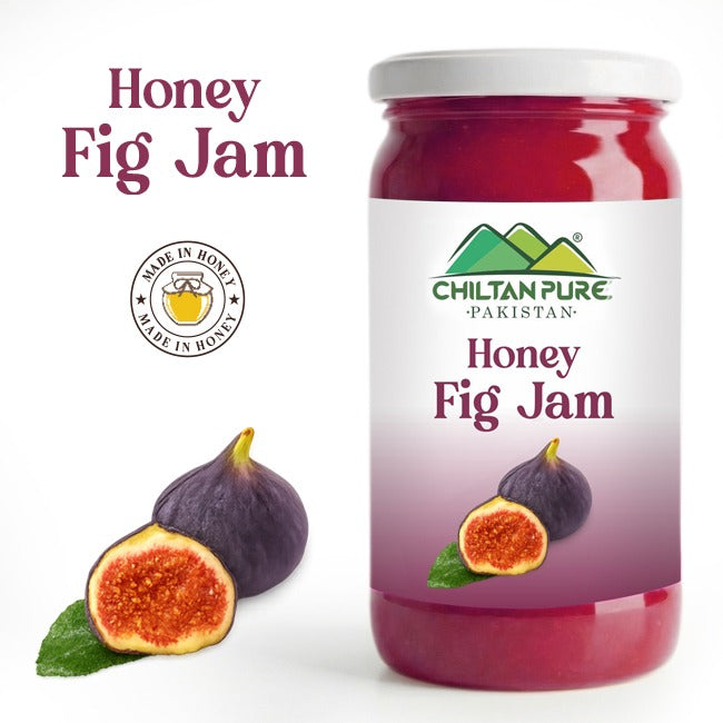Honey Fig Jam (Made in Honey) / انجیر کا جام /  Anjeer ka Jam / Glass packaging / 630gm