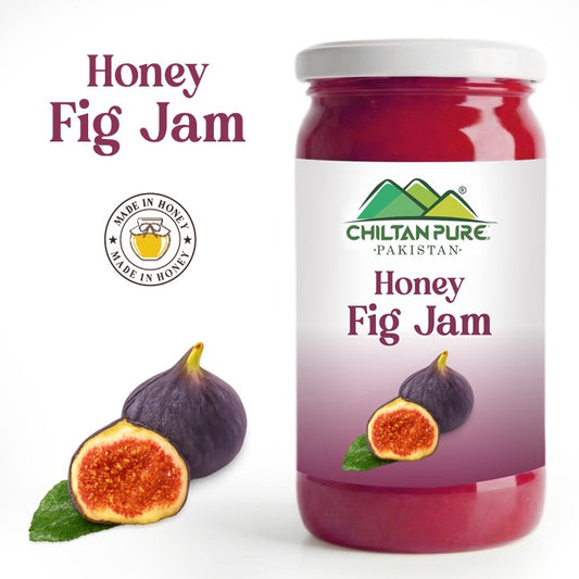 Honey Fig Jam (Made in Honey) / انجیر کا جام /  Anjeer ka Jam / Glass packaging / 630gm