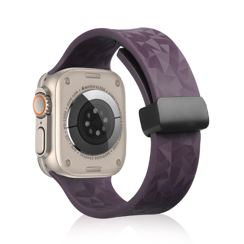 Apple Watch Silicon Leather Strap Default Title - MamasJan Phone & Accessories