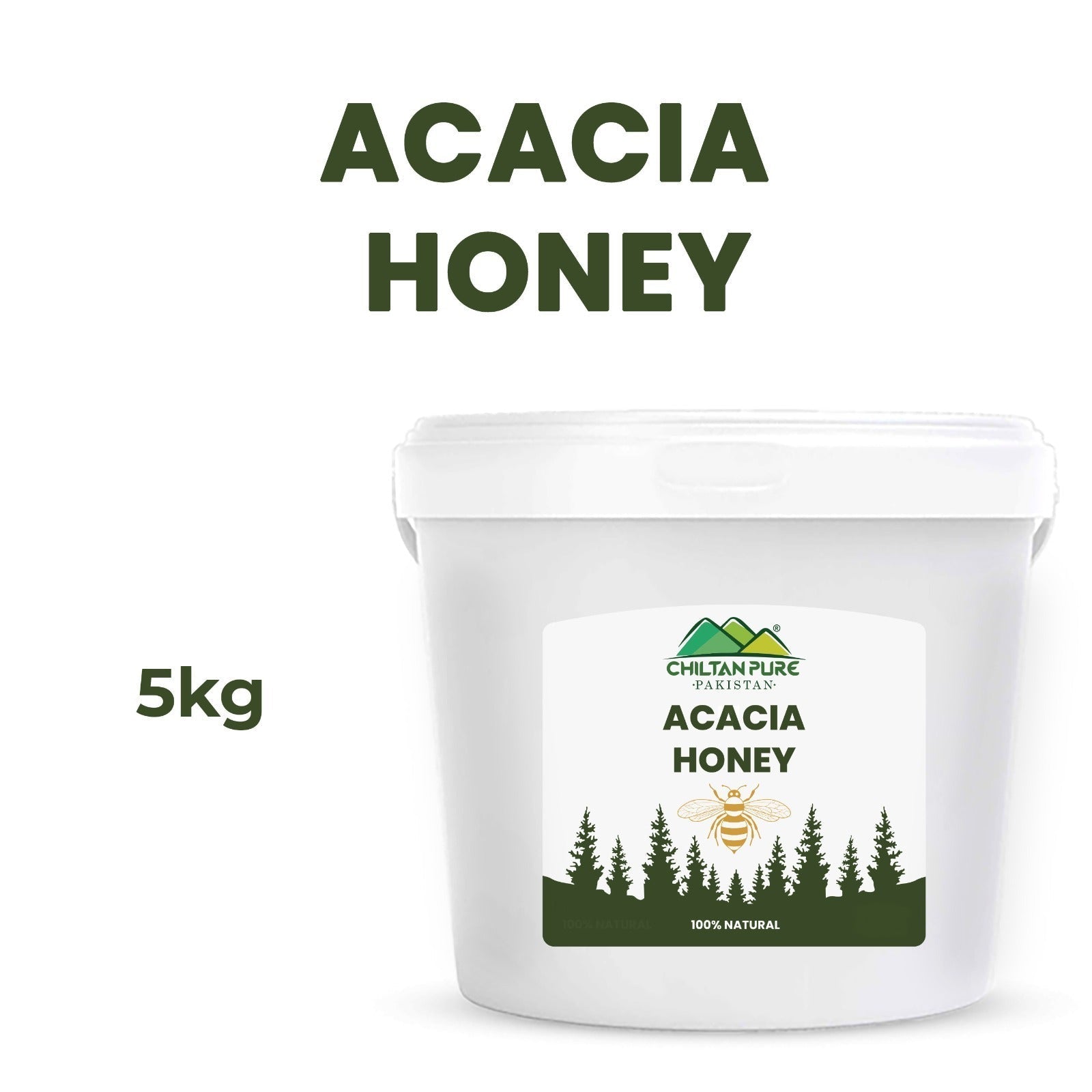 Acacia Honey 5kg Bulk For HORECA Family, Hotels, Restaurants, Catering ,Cafes - ChiltanPure