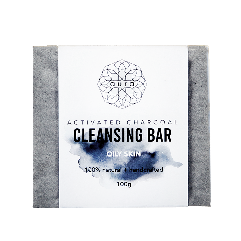 AURA ACTIVATED CHARCOAL CLEANSING BAR 100G Default Title - MamasJan Makeup