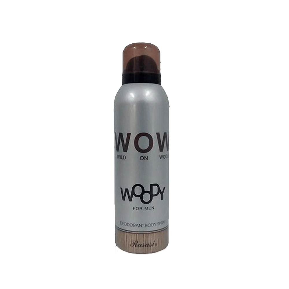 RASASI DEODORANT WOW WOODY FOR MEN 200 ML Default Title - MamasJan Grocery Nonfood