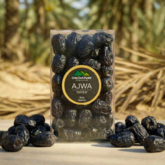 Ajwa Dates / Khajoor / عجوہ کھجور / Nature's Sweet Elegance for Exquisite Taste and Nutritional Delight - ChiltanPure