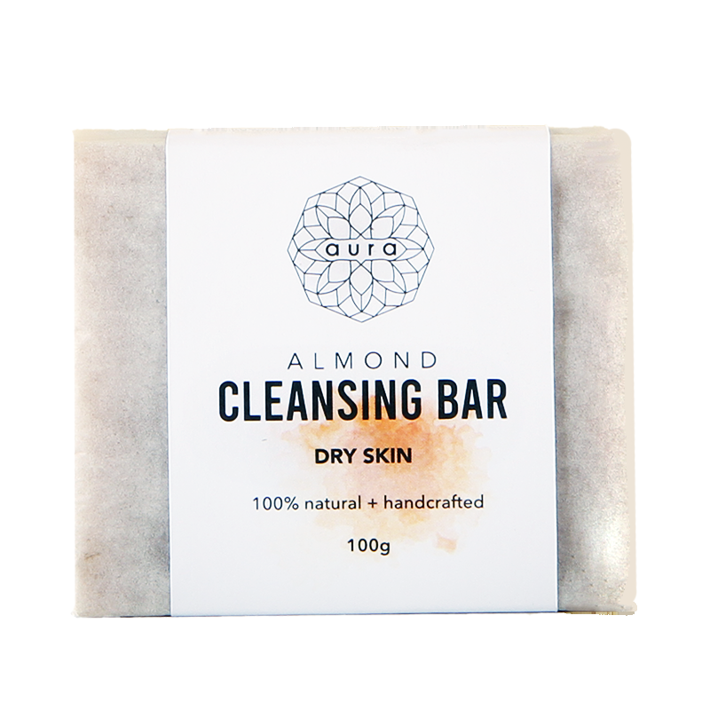 AURA ALMOND CLEANSING BAR 100G Default Title - MamasJan Makeup