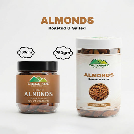 Almond Nuts – High in Fiber & protein, Helps lower blood pressure, Reduce hunger & promotes weight loss – 100% pure organic 180gm