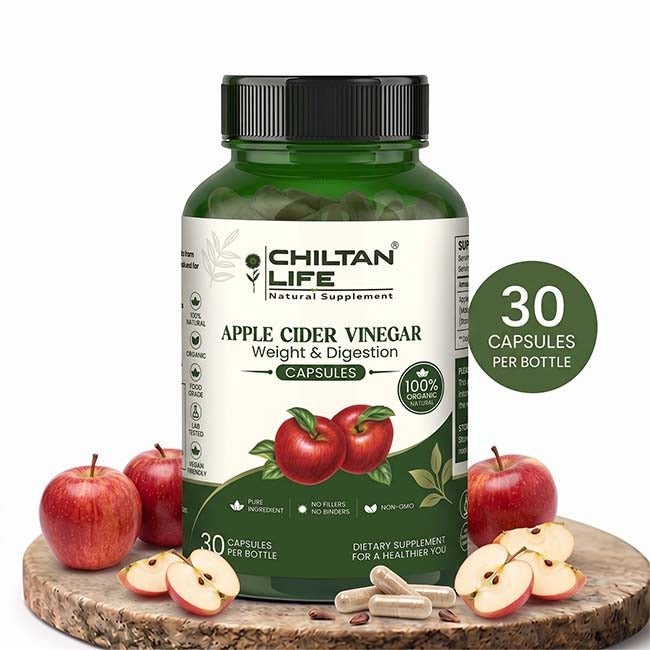Apple Cider Vinegar Capsule 100% Natural Apple Cider Vinegar Tablets 30 Per Bottle 500mg - Mamasjan