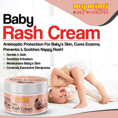 Baby Rash Cream - Antiseptic Protection for Baby’s Skin, Cures Eczema, Prevents & Soothes Nappy Rash!