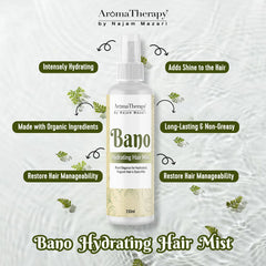 Bano Hydrating Hair Mist - Floral Elegance for Hydrated & Fragrant Hair in Every Mist - 💯Organic