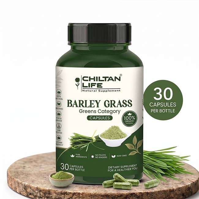 Barley Grass Capsule 100% Natural Barley Grass Tablets 30 Per Bottle 500mg - Mamasjan