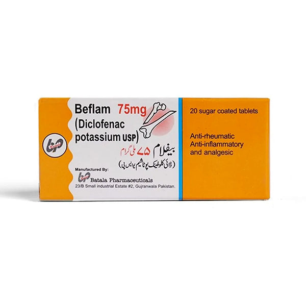Beflam Tablets 75mg (1 Strip = 10 Tablets)